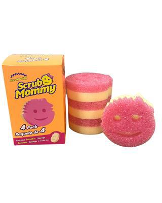 Scrub Mommy All Purpose Dual-Sided Scrubber & Cleaning Sponge, 4-pk