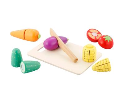 Wooden Vegetables Cutting Set
