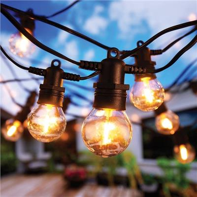Lytworx 50 Warm White Connectable Aspen Festoon Lights - Bunnings Australia