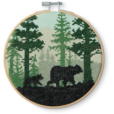 6 Silhouette Bear Counted Cross Stitch Kit by Loops & Threads® | Michaels