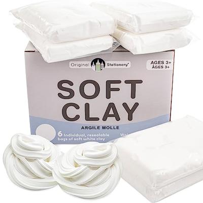 Original Stationery Soft Clay for Slime Making - Moldable Modeling Clay for Kids, Blend with Glue & Shaving Foam for Butter Slime, 1.3 Lbs/600g - Fun