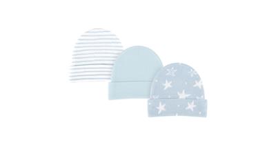 4Baby 3 Pack Beanie Blue | Baby Bunting AU