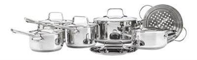 PADERNO Canadian Signature Stainless Steel Cookware Set, 12-pc