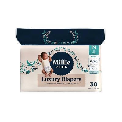 Millie Moon Luxury Disposable Diapers - Size 0 - 30ct: 4 to 10 lbs, Wetness Indicator, Hypoallergenic, Paraben-Free : Target