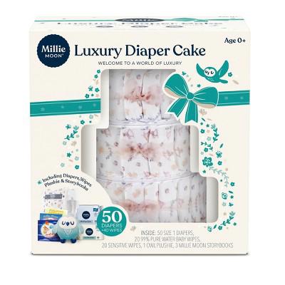 Millie Moon Luxury Diaper Cake - Size 1 - 50ct : Target