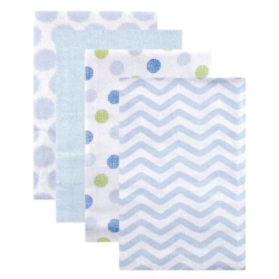 Luvable Friends Baby Boy Cotton Flannel Receiving Blankets Set, Blue Dots, One Size : Target