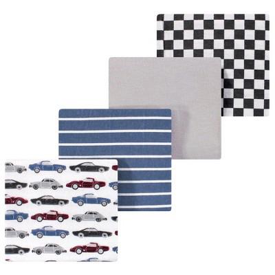 Luvable Friends Hudson Baby Flannel Receiving Blankets 4pk, Classic Cars : Target