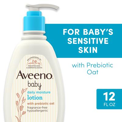 Aveeno Baby Daily Moisture Body Lotion with Oats for Newborn Comfort, 12 fl oz - Walmart.com