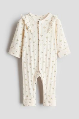 Light beige/floral Adjustable-fit Jumpsuit for kids | H&M CA