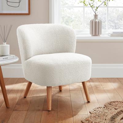 GFW Evie Boucle Teddy Accent Chair Cream