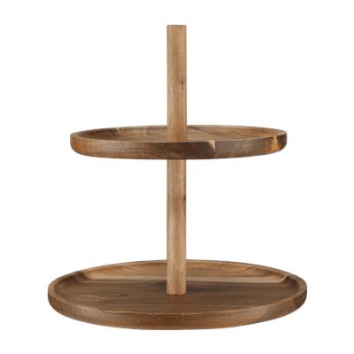 Two Tier Wood Serving Tray – Bouclair