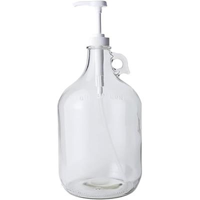 Amazon.com: Gallon Glass Pump Dispenser Bottle, Large Jug Laundry Liquid Detergent Dispenser with Pump for Laundry Room Organization, Soap, Fabric Sof