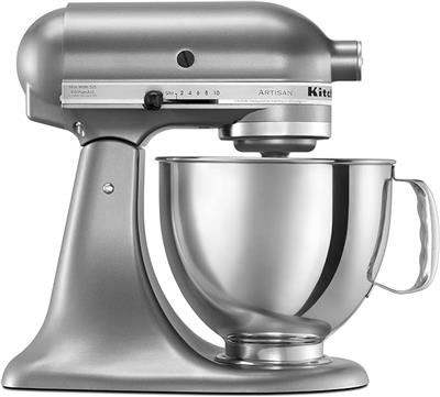 Amazon.com: KitchenAid Artisan Series 5 Quart Tilt Head Stand Mixer with Pouring Shield KSM150PS, Almond Cream: Electric Stand Mixers: Home & Kitchen