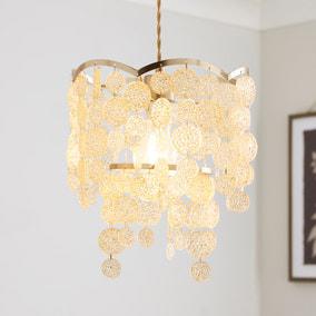 Taylor Disk Easy Fit Pendant Shade | Dunelm