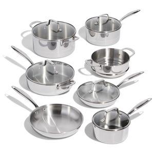 Lagostina Forte Stainless Steel 3-Ply Clad 12-Piece Cookware Set