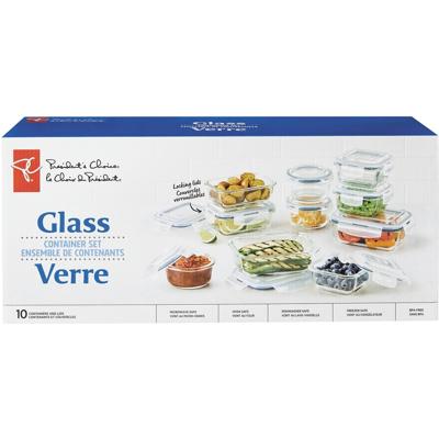 Presidents Choice Glass Container Set - 10 ea | Real Canadian Superstore