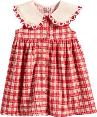 NEXT Kids Gingham Embroidered Dress | Nordstrom