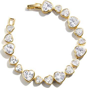 BaubleBar Zadie Heart Tennis Bracelet | Nordstrom