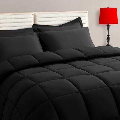 Amazon.com: TAIMIT Twin Size Comforter Set - 5 Pieces, Bed in a Bag Bedding Sets with All Season Soft Quilted Warm Fluffy Reversible Comforter,Flat Sh