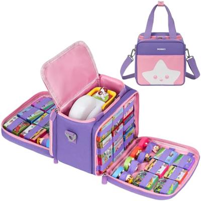 ZIOZERTT Carrying Case Compatible with Little Tikes Story Dream Machine Books Starter Set,Portable Storage Bag for Story Books and Character with Hand