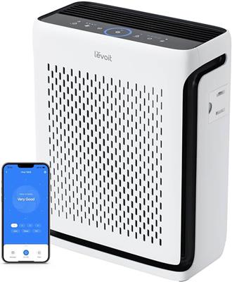 Amazon.com: LEVOIT Air Purifier for Home Large Room Up to 1073Ft² with Air Quality Monitor, AHAM VERIFIDE, Smart WiFi, Washable Pre-Filter, HEPA Sleep