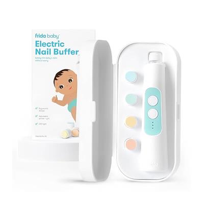 Amazon.com : Frida Baby Electric Nail Buffer | Safe   Easy Baby Nail File, Baby Nail Clippers   Nail Trimmer Kit for Newborn, Toddler, Childrens Fing