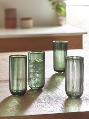 Buy Green Hollis Set of 4 Tall Tumbler Glasses from Next Australia