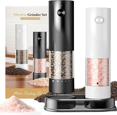 Amazon.com: Electric Salt and Pepper Grinder Set - Rechargeable Automatic Salt and Pepper Shakers, Kitchen Appliances with External Adjustable Coarsen