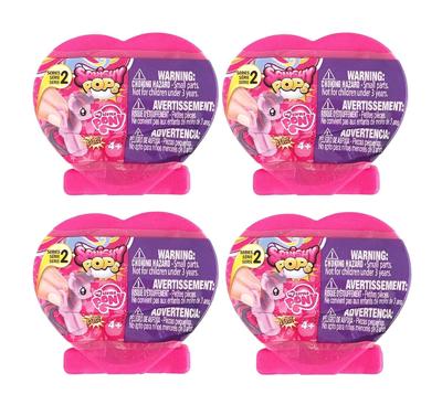 Set of 4 My Little Pony Suprise Fashems Squishy Pops - Heart shaped Capsules - Special Edition (Series 2) - Walmart.com