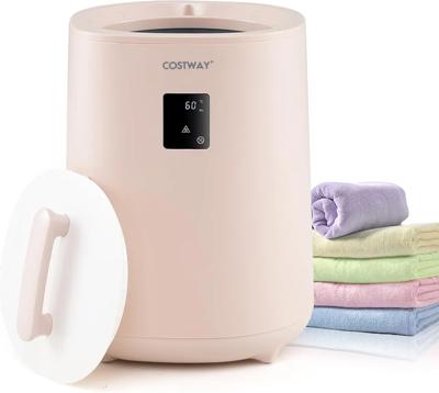 COSTWAY Towel Warmer Bucket, 18L Large Luxury Electric Towel Heater with LED Display, Auto Shut Off & Fragrance Holder, Bathroom Spa Hot Heated Oversi