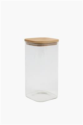 Medium Glass Jar With Bamboo Lid