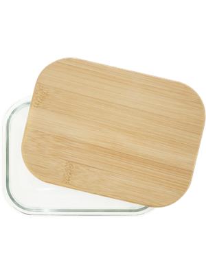 Glass Container With Bamboo Lid 630ml – PEP Online