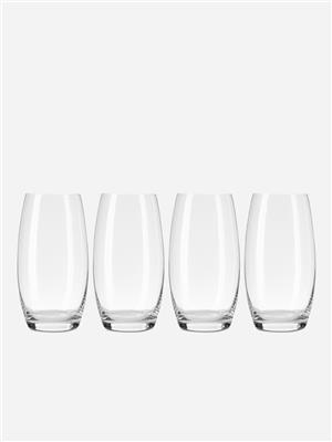 Leela Hi Ball Crystal Glasses 4 Pack 520ml | Bash