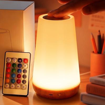 UWANTME LED Rechargeable Touch Night Light, 5 Brightness Levels, 13 RGB Colors, Timer, Portable Bedside Lamp - Walmart.com