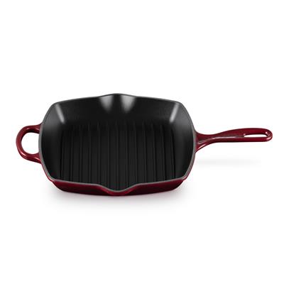 Le Creuset 26sm Square Grillet - Garnet