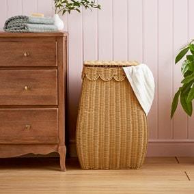 Scalloped Laundry Basket | Dunelm
