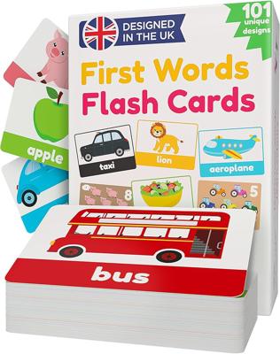Flash Cards For Toddlers Age 1 2 3 | First Words Flash Cards for Kids | Toddler Baby Flashcards | 101 Unique Toddler Learning Cards | From 12 months |