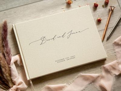 Personalized Guest Book F0 - 11.5x8.5 Custom Wedding Guestbook Signing Book for Reception Engagement Blank Page Couple Party Photo Scrapbook - Etsy