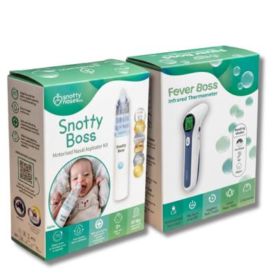 Snotty Boss Nasal Aspirator and Fever Boss 5-in-1 Thermometer Bundle | Baby Bunting AU
