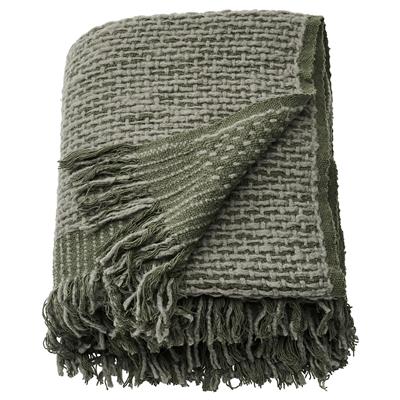 LAPPTÅG throw, dark gray-green, 130x170 cm (51x67) - IKEA CA