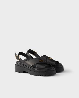 Black Leather sandals | PRADA