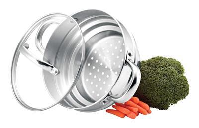 MASTER Chef Universal Stainless Steel Steamer Insert, Dishwasher Safe