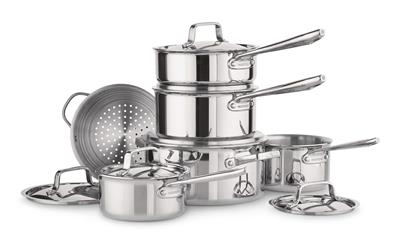 PADERNO Canadian Professional Clad Cookware Set, Oven Safe, 12-pc