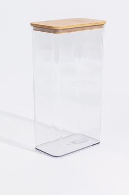 Plastic Jar With Bamboo Lid, 1100ml | Mr Price Home