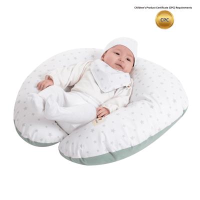 Ergonomic 100% Cotton Nursing Pillow for Breastfeeding, Support, Tumy Time. Original Standard Size, Removable Cover. White-green, Amamantas - Walmart.