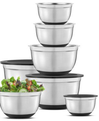 JoyJolt Stainless Steel Mixing Bowls with Lids Set of 7 - Macys