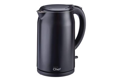MasterChef Double Wall Kettle with Push Button Lid, 1.7-L