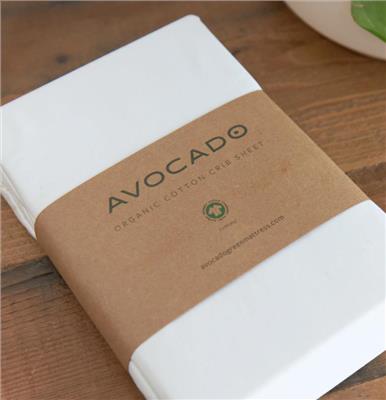 Organic Cotton Crib Sheet | Avocado Green Mattress