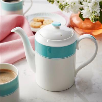 Fortnums Stripe 2 Pint Coffee Pot