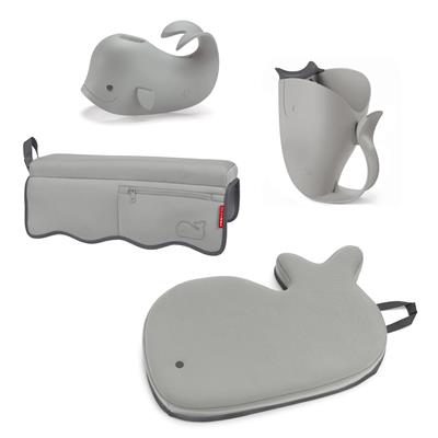 4 Piece Moby Bathtime Essentials kit - Gray